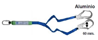 CINTA Y ELAST 1,5M C/ABS Y GANCHOS 60 MM - MM-K33